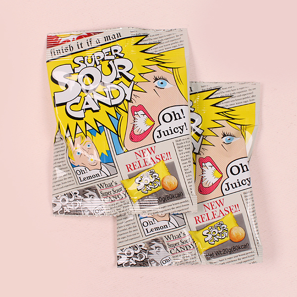 Super sour candy lemon flavor 20gX480