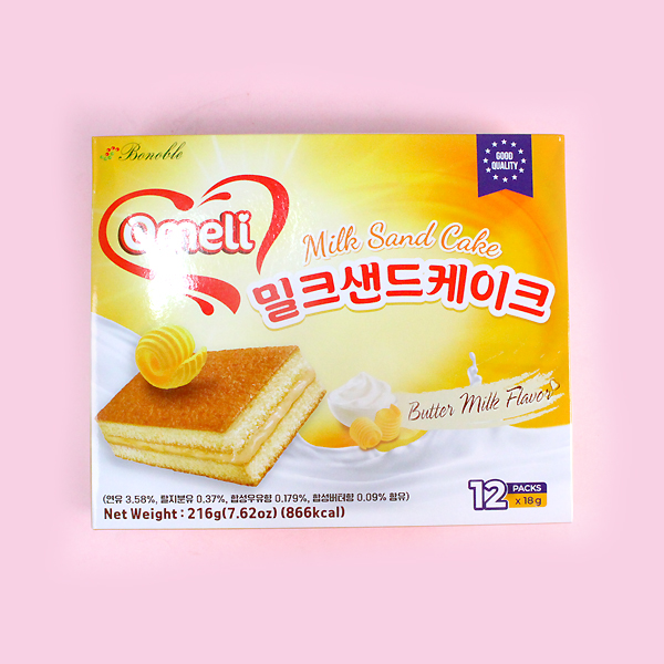 O'Mellie Milk Sandcake 216gX12