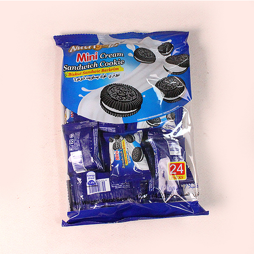 Mini Cream Sandwich Cookie Vanilla flavor 110gX24