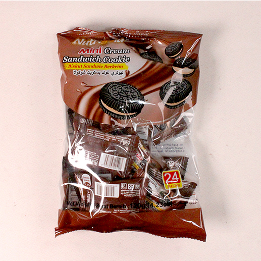 Mini Cream Sandwich Cookie Chocolate flavor 110gX24