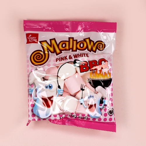 Mallow BBQ Pink White Marshmallow 110gX24
