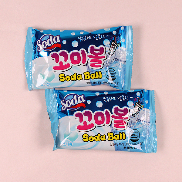 Kkomi Ball Soda Flavor 40gX160
