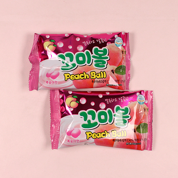 Kkomi Ball Peach Flavor 40gX160