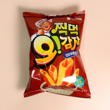 Orion Jjikmeok O! Potato Seasoned Barbecue Sauce Flavor 136gx14