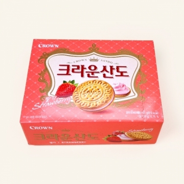 Crown Haitai Crown Sando Strawberry 161g&times;12