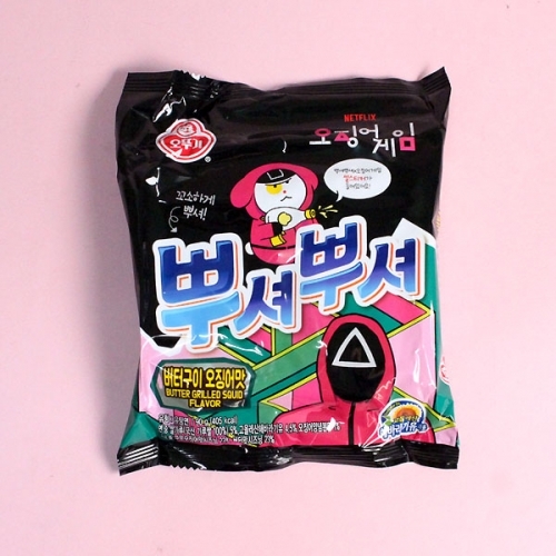 Ottogi Ppushu Ppushu Butter Grilled Squid Flavor 90gx24