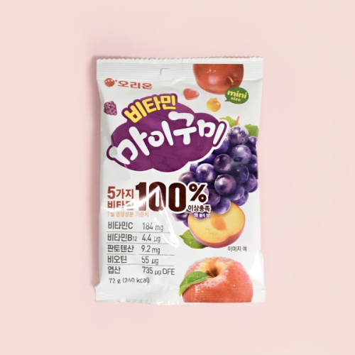 오리온 비타민 구미 72gX8개 (1곽)