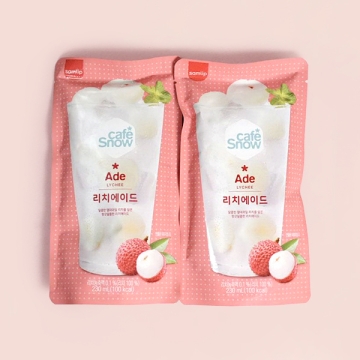 [타임세일] 카페스노우 리치에이드 2300ml(230mlX10포) 1곽