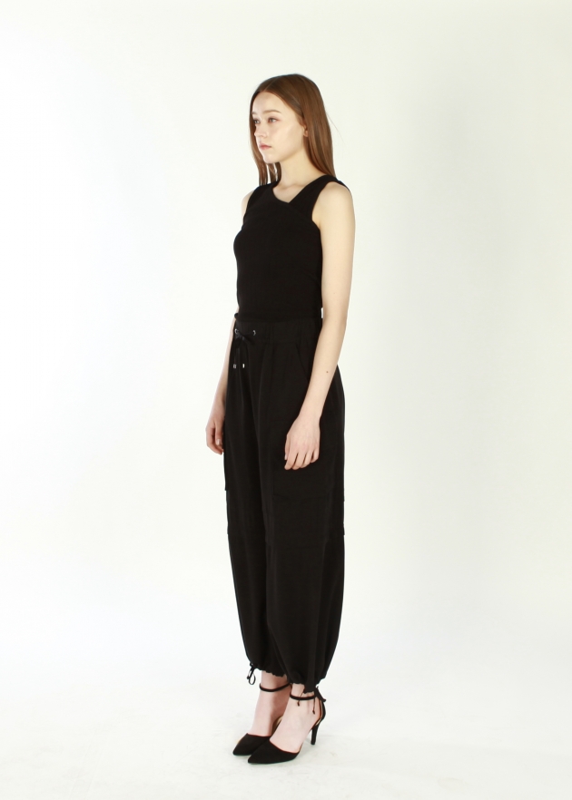 드로우스트링 카고 밴딩 팬츠(I8M3PT71)