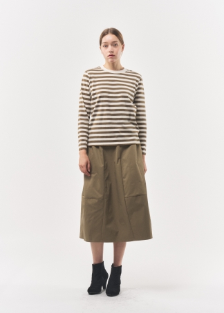 스트라이프 라운드넥 탑(I8W3BL73)