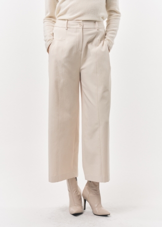 앞 절개 스티치 와이드 팬츠(I8W2PT02)