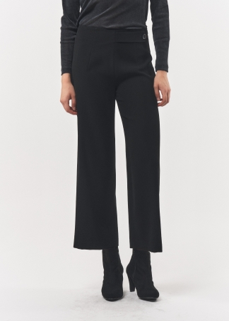 버튼포인트 밴딩 세미와이드팬츠(I8W2PT20)