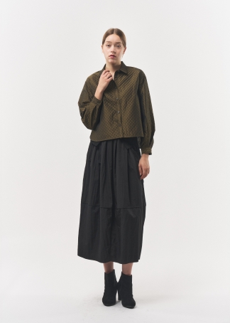 글로시 퀼티드 자켓(I8W3JK71)