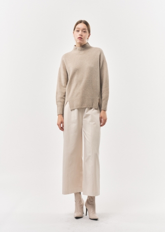 울 터틀 넥 니트 탑 (I8W3KT72)