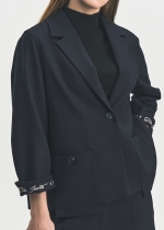 올 블랜딩 세미크롭 자켓(I8W2JK22)