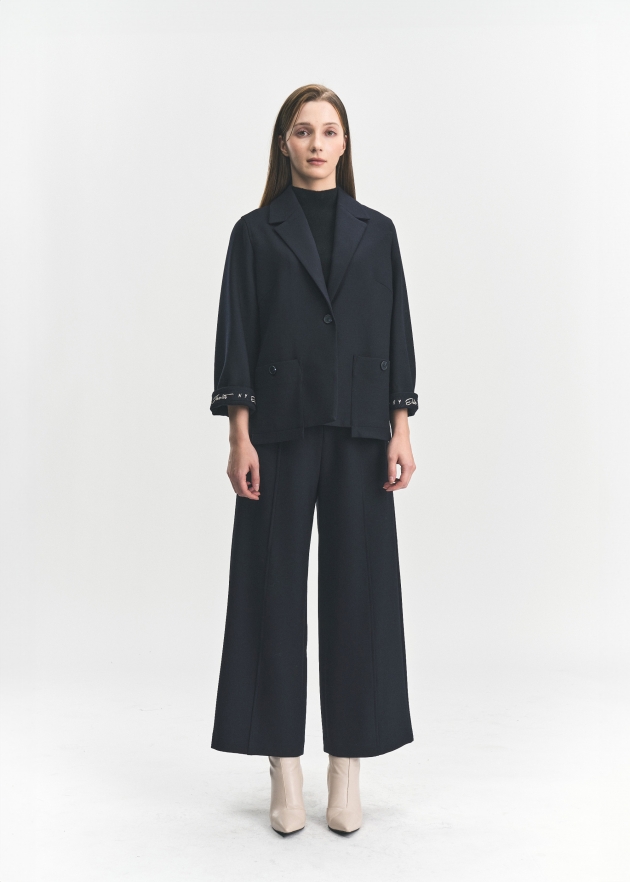 올 블랜딩 세미크롭 자켓(I8W2JK22)