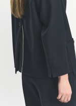 올 블랜딩 세미크롭 자켓(I8W2JK22)