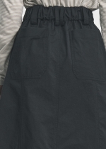 절개 포인트 스트링 롱 스커트(I8W2SK21)