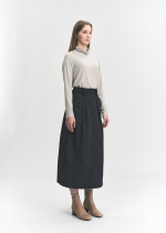 절개 포인트 스트링 롱 스커트(I8W2SK21)