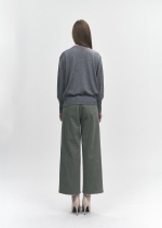 포켓포인트 와이드 코튼 팬츠(I8W2PT03)