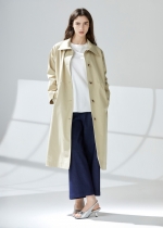 크리클 언발 카라 오버핏 트렌치코트 (I9M2CT01)