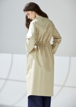 크리클 언발 카라 오버핏 트렌치코트 (I9M2CT01)