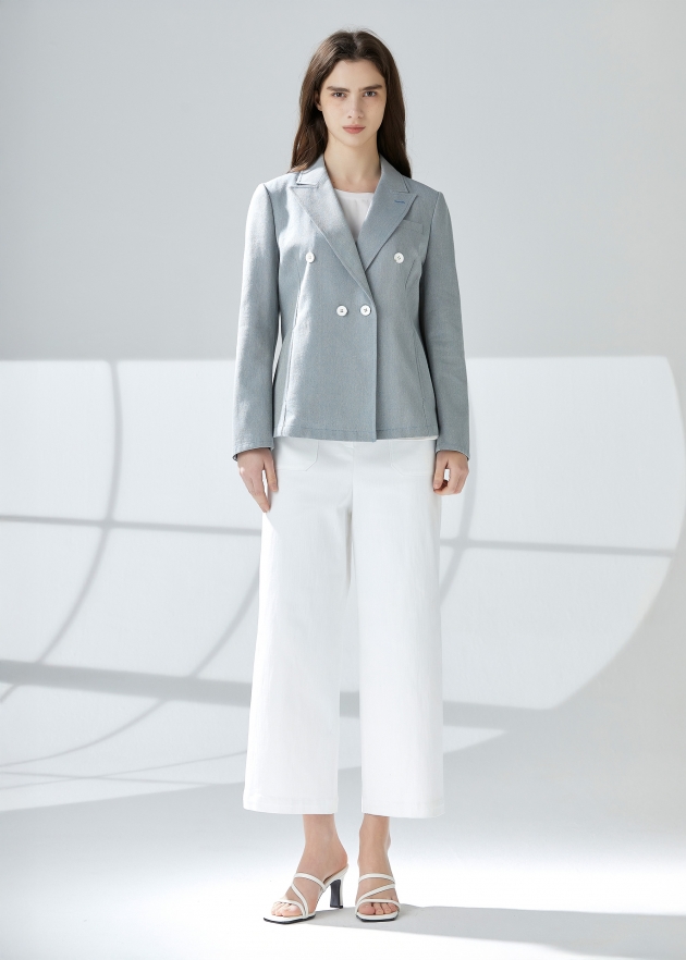 택버튼 오비밴드 세미와이드 데님팬츠(I9M2PT05)