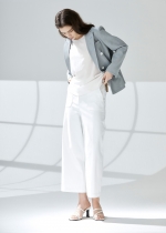 택버튼 오비밴드 세미와이드 데님팬츠(I9M2PT05)