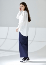 택버튼 오비밴드 세미와이드 데님팬츠(I9M2PT05)