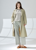 웨이스트 벨트 크링클 트렌치 코트 (I9M3CT71)