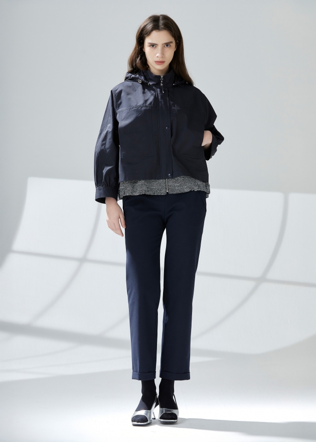 트위드 배색 플랩포켓 점퍼(I9M4JP02)