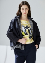 트위드 배색 플랩포켓 점퍼(I9M4JP02)