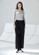 커팅 텐셀 하이넥 티셔츠 (I9M4TH01)