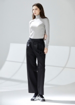 커팅 텐셀 하이넥 티셔츠 (I9M4TH01)