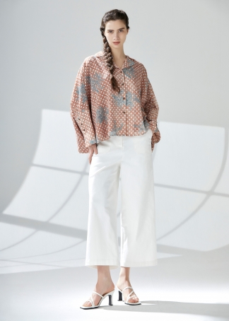 플로럴 프린트 오버 블라우스(I9M2BL01)