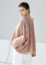 플로럴 프린트 오버 블라우스(I9M2BL01)