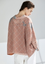 플로럴 프린트 오버 블라우스(I9M2BL01)