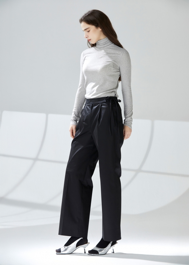 세미와이드 리본벨트 팬츠(I9M2PT02)