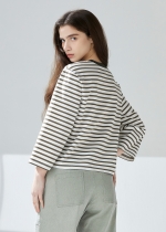 스트라이프 저지 티셔츠 (I9M4TH03)