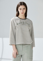 스트라이프 저지 티셔츠 (I9M4TH03)