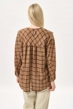 러플 체크 블라우스(I9W2BL03)