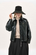 페이크 레더 자켓(I9W2JK02)