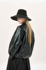 페이크 레더 자켓(I9W2JK02)