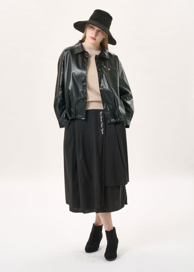 페이크 레더 자켓(I9W2JK02)