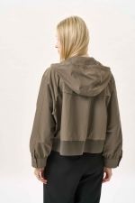 크롭 코튼 후드 점퍼(I9W2JP01)