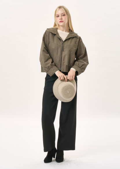 크롭 코튼 후드 점퍼(I9W2JP01)