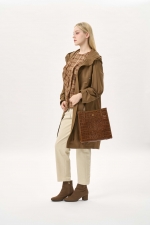 코튼 블렌드 후드 코트 (I9W2CT03)