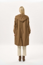 코튼 블렌드 후드 코트 (I9W2CT03)