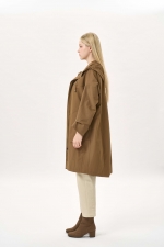 코튼 블렌드 후드 코트 (I9W2CT03)