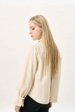 백 스트랩 디테일 코튼 셔츠(I9W2BL05)